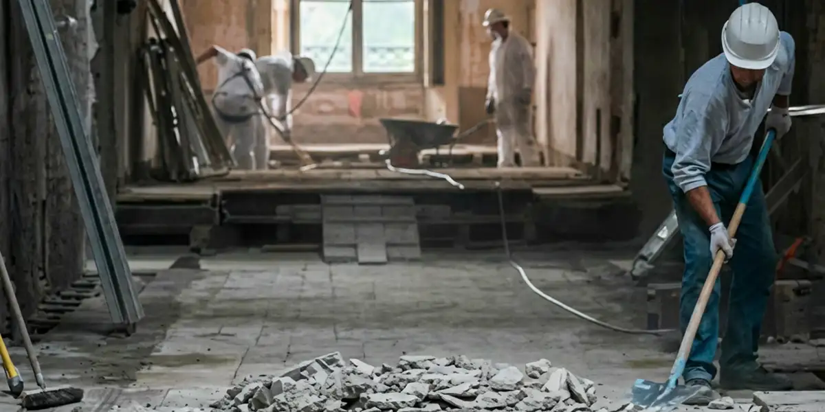 fire damage restoration professionals performing structural cleanup and restoration after a fire in Salt Lake City, UT