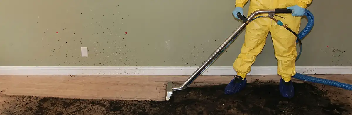 sewage removal service performing deep cleaning and extraction of sewage from an indoor area in Salt Lake City, UT
